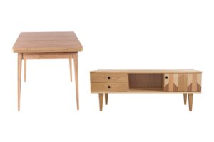 Komoda Puzzle stol rozkladany Solo KOMPLET - Komoda TV Puzzle + stół rozkładany Solo I