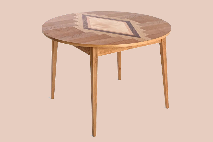 STÓŁ rozkładany OKRĄGŁY PUZZLE II KILIM - DOSTĘPNY OD RĘKI!